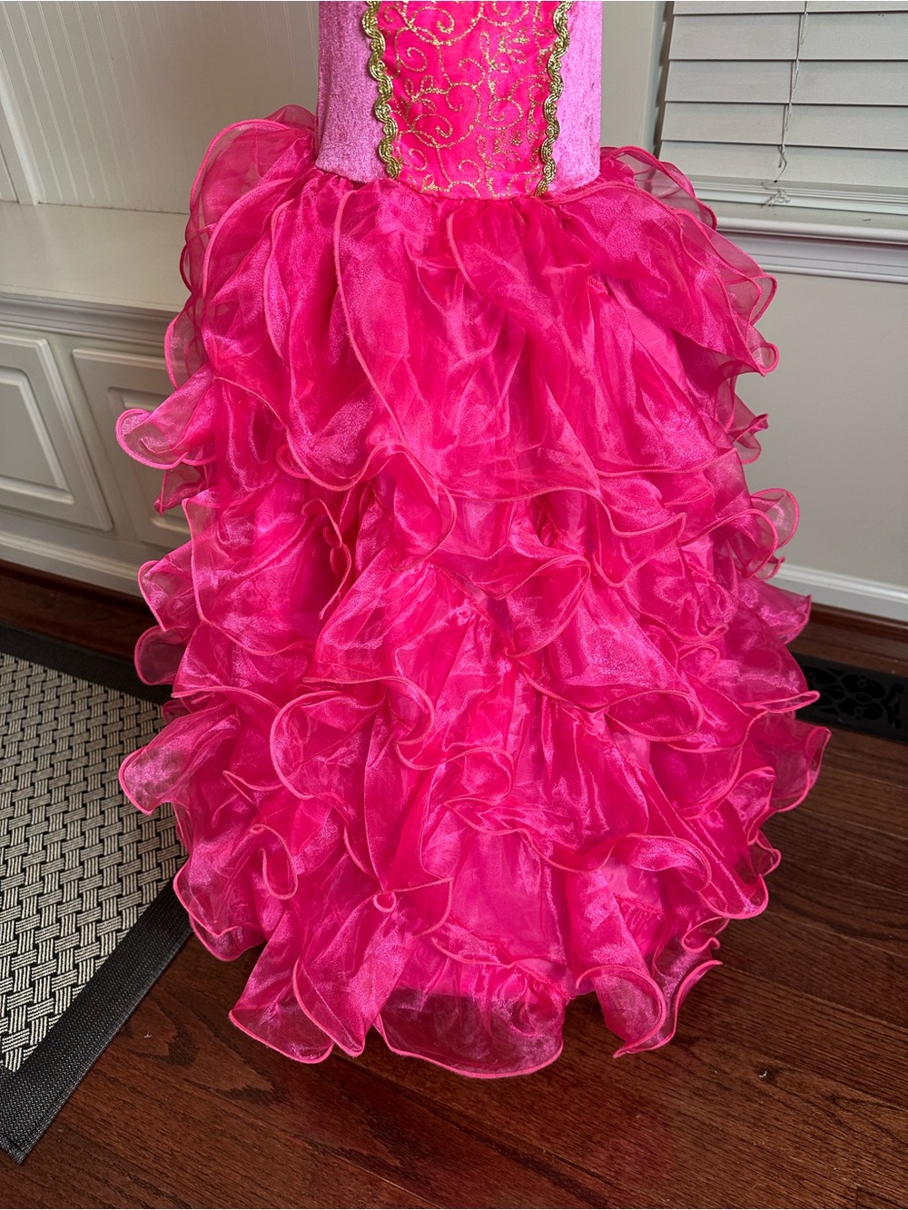 Girls Pink Princess Ball Gown Costume - Picture 2 of 13